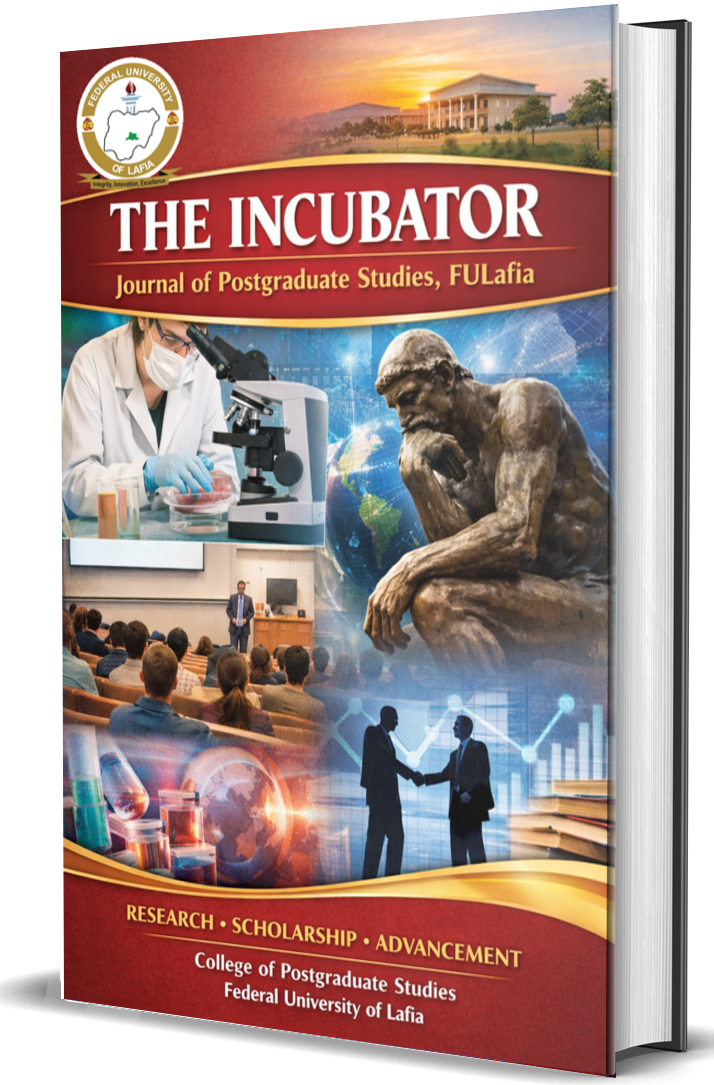 THE INCUBATOR: Journal of Postgraduate Studies, FULafia cover image
